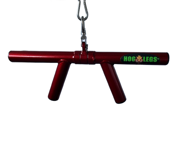 HOG LEGS 'Boar Tusk' Fat Grip Curling Bar for Triceps Cable Exercises!