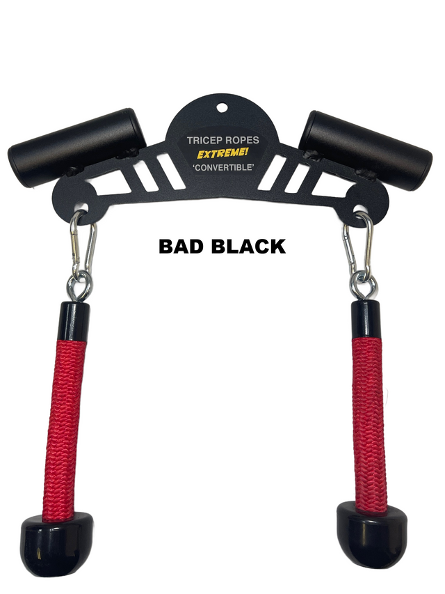 Convertible Plus Tricep Rope Super Set Gym Bar With Non-Removable Shackles