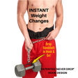 Man using the LOADING PIN for Weight Plates plus Dip Belt with chain HOOK; text highlights quick weight changes and the simple hook design for this Weight Loading Set.