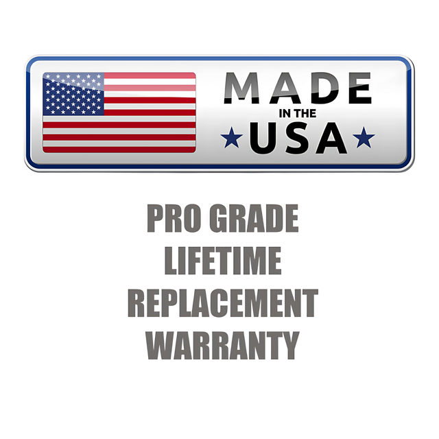 Showcasing a "Made in the USA" label and American flag, TRIBELLS 'Double Live' Cable Tricep Attachment Grip Domes feature a Pro Grade Lifetime Replacement Warranty—ideal for Triceps Press Downs or Extension Rope workouts.