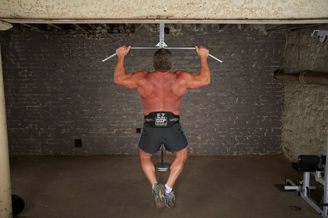 EZ DIP BELT defeats bodyweight workout performance every time!