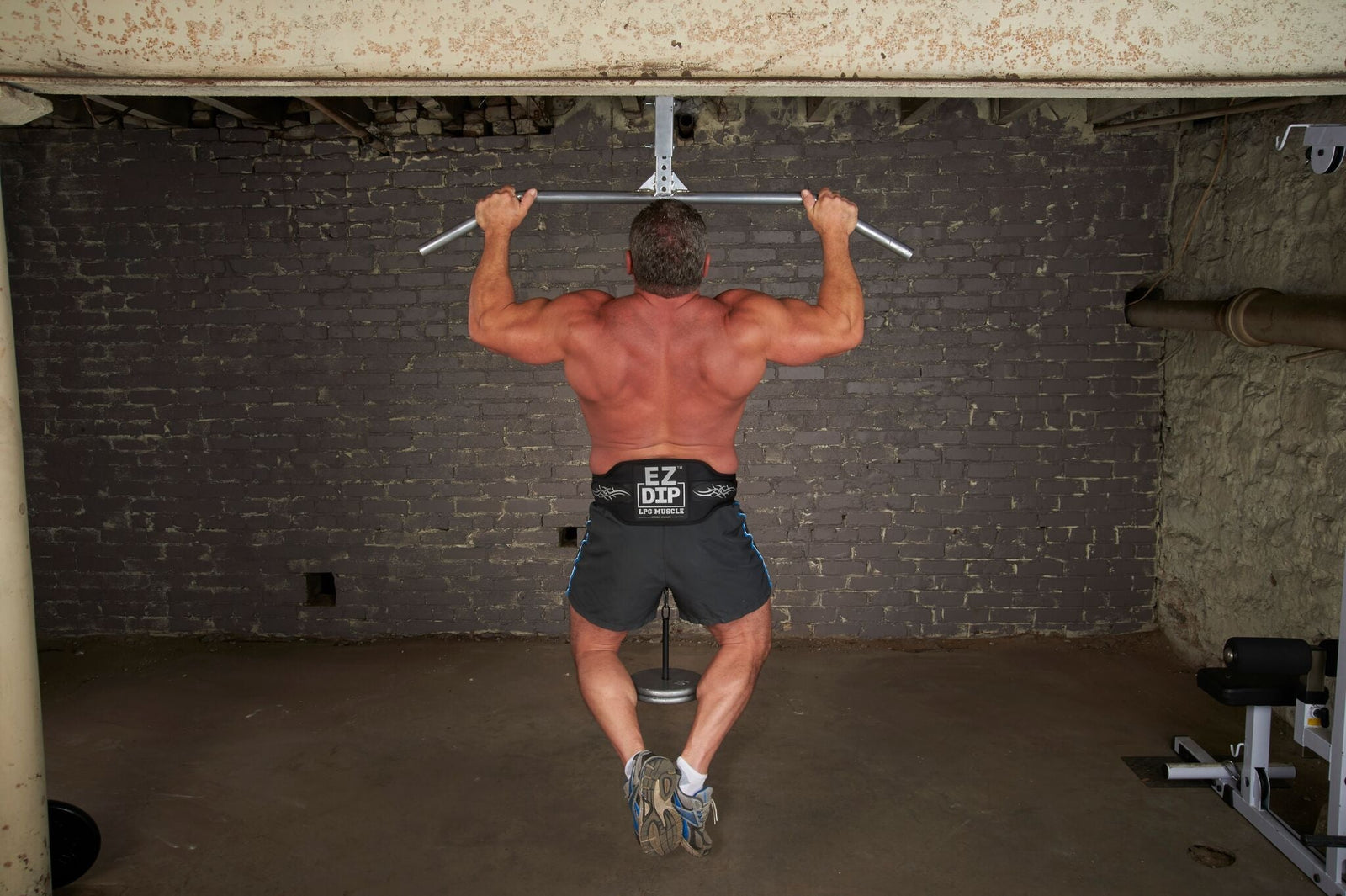 EZ DIP BELT defeats bodyweight workout performance every time!