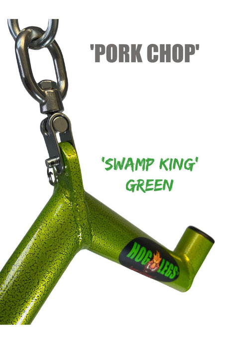 HOG LEGS 'Pork Chop' Tricep bar in Swamp King Green!