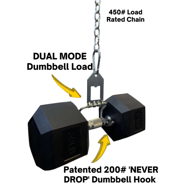 'Dual Mode' Weight Load Pin for EZ DIP and GRIP FREAK - DUAL MODE - Plate Shaft - Chain - Snap Link