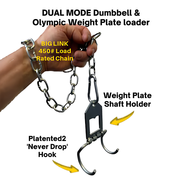 'Dual Mode' Weight Load Pin for EZ DIP and GRIP FREAK - DUAL MODE - Plate Shaft - Chain - Snap Link