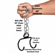 E-Z DIP Belt with Chain and Dumbbell Hook