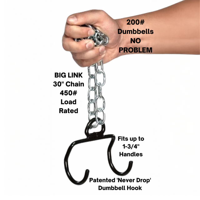 E-Z DIP Belt With Chain, Pull Up and Belt Squat Belt - Hook and Plate Holder Green
