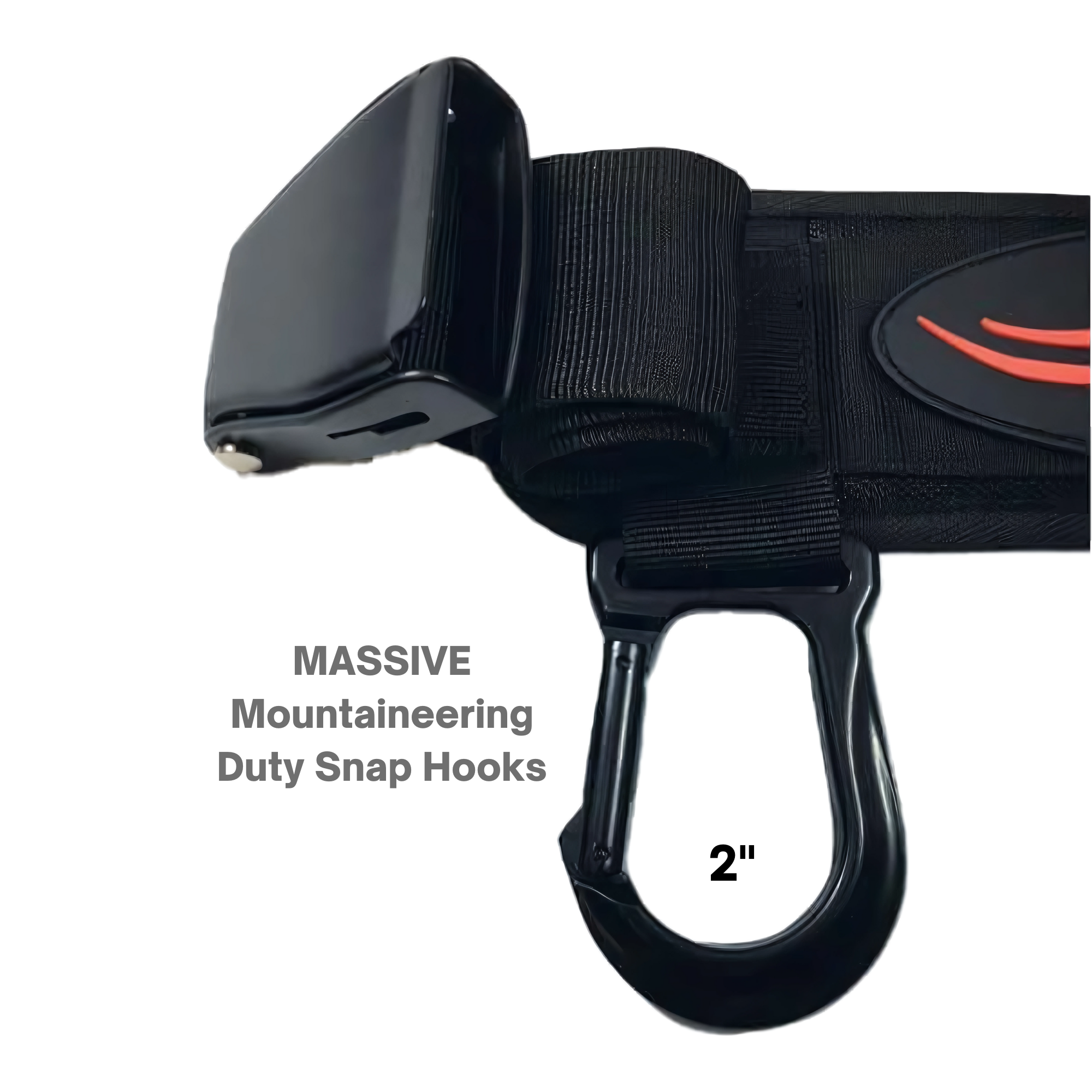 The E-Z DIP Belt with Chain and Dumbbell Hook features a black snap hook, perfect for adding dumbbells for weighted triceps dips or squat exercises.