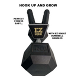 EZ SQUAT Dumbbell Gym Equipment for Legs Squat Handles