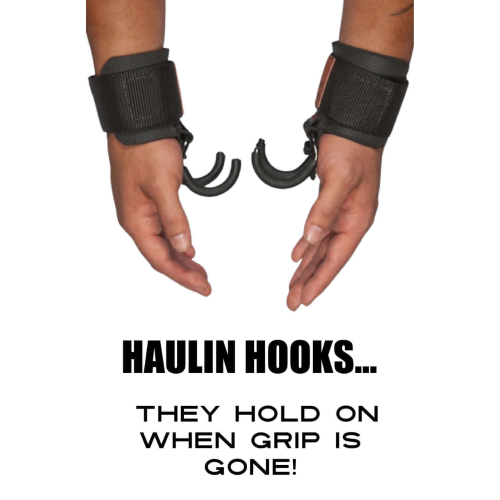 HAULIN HOOKS  'HANGING ONLYS' Weight Lifting Hooks