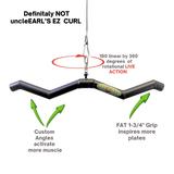 The HOG LEGS 'Hog Wild' Workout Cable Attachments gone Fat! feature ergonomic grips, labeled features, and a rotating hook for 360° movement—ideal gym equipment for targeted muscle stimulation.