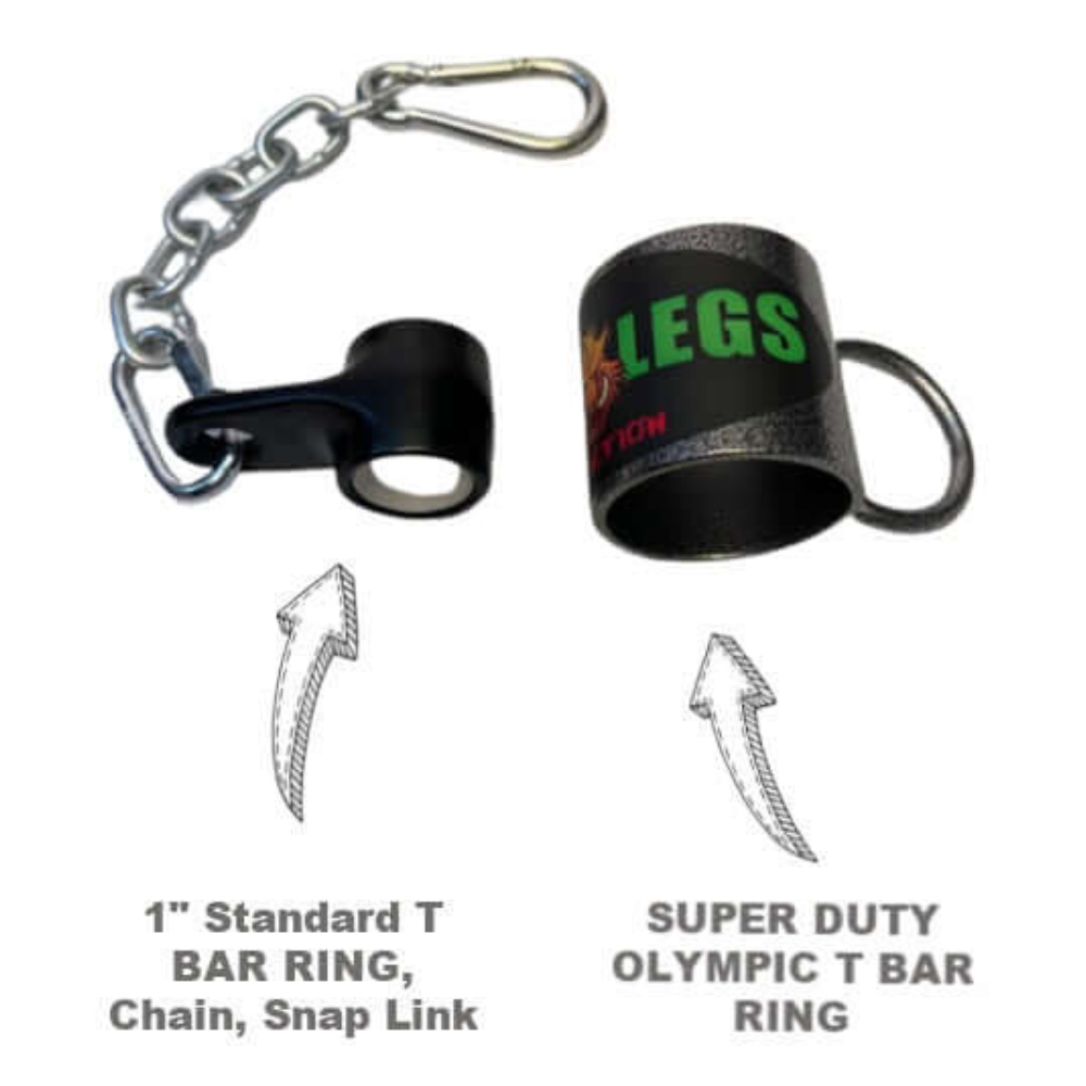 HOG LEGS Landmine Olympic T-Bar Row Handles Bar Ring