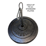The HOG LEGS Weight Load Pins securely hold up to six Olympic weight plates—perfect for strength training.