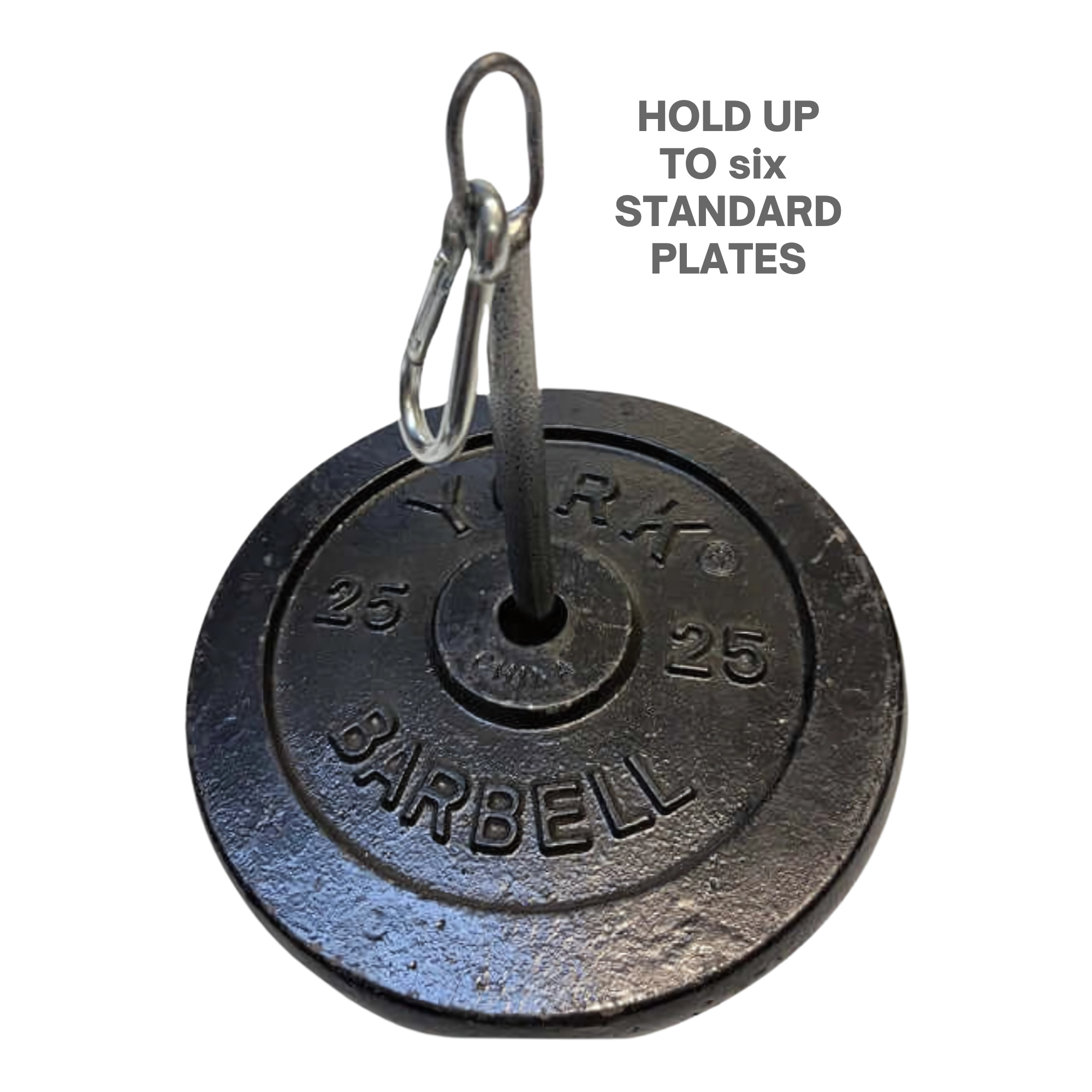 The HOG LEGS Weight Load Pins securely hold up to six Olympic weight plates—perfect for strength training.