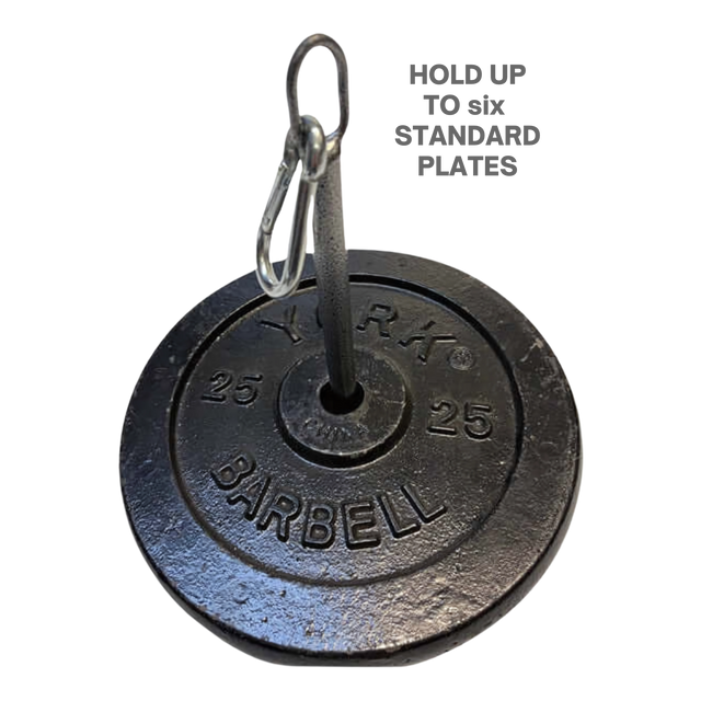 The HOG LEGS Weight Load Pins securely hold up to six Olympic weight plates—perfect for strength training.