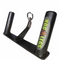 The HOG LEGS Multi-Row 'Wide' Back Cable Exercise Handle is a black metal chin-up handle with a center hook for easy gym equipment attachment.