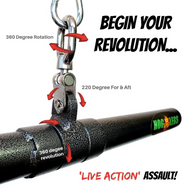 HOG LEGS 'Revolution' Fat Grip straight Curling Bar Gym Cable Attachment