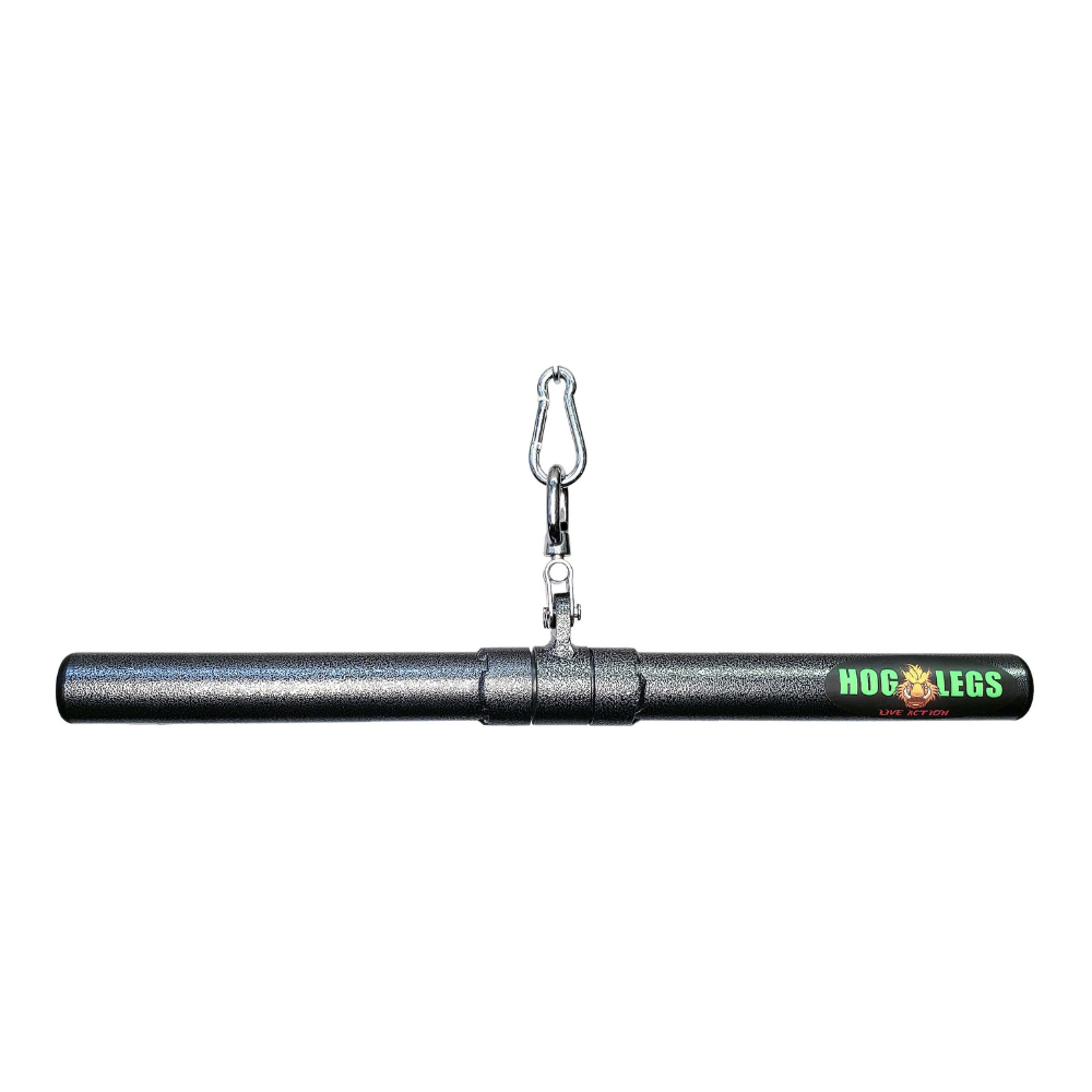 HOG LEGS 'Revolution' Fat Grip straight Curling Bar Gym Cable Attachment