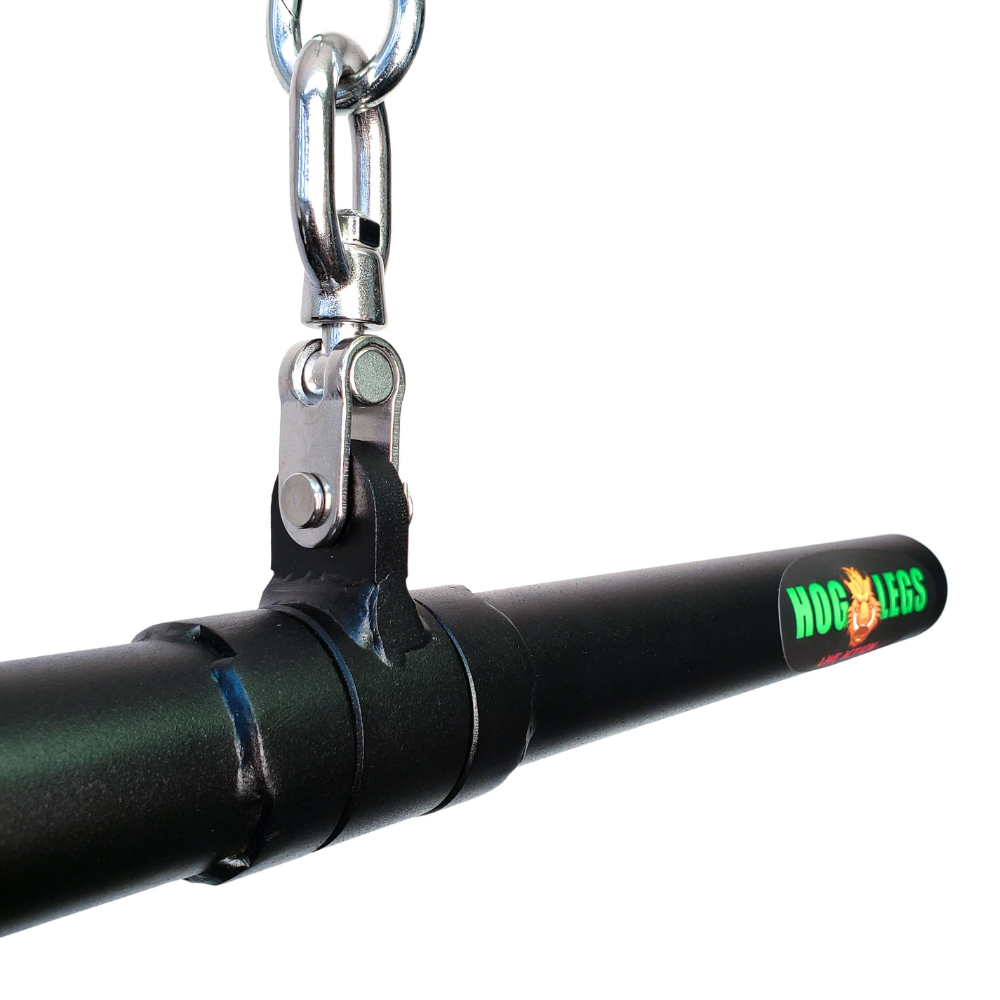 HOG LEGS 'Revolution' Fat Grip straight Curling Bar Gym Cable Attachment