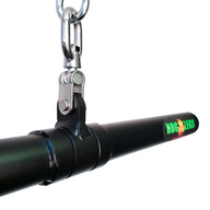 HOG LEGS 'Revolution' Fat Grip straight Curling Bar Gym Cable Attachment