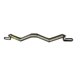 The HOG LEGS Subprimal D/L Bands or EZ Bar Cable Attachment is a curved, padded gym bar with handles on each end, ideal for exercising biceps, triceps, and forearms.