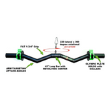 HOG LEGS Super Subprimal Cable & Olympic Easy Curl Bar