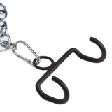 Close-up of the Hook on the LOADING PIN for Weights plus Dip Belt, featuring a chain and carabiner clip attachment.