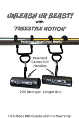 PULL FORCE Pull Up handles destroy all others! 'Freestyle Motion' and 20% Stronger grip power!