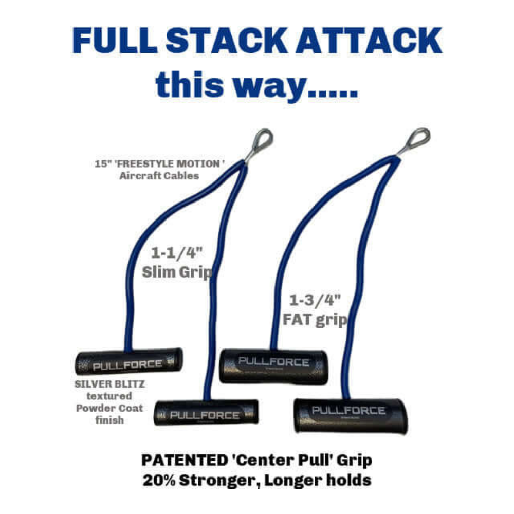 PULL FORCE Hi-Intensity Cable Gym Attachment handles