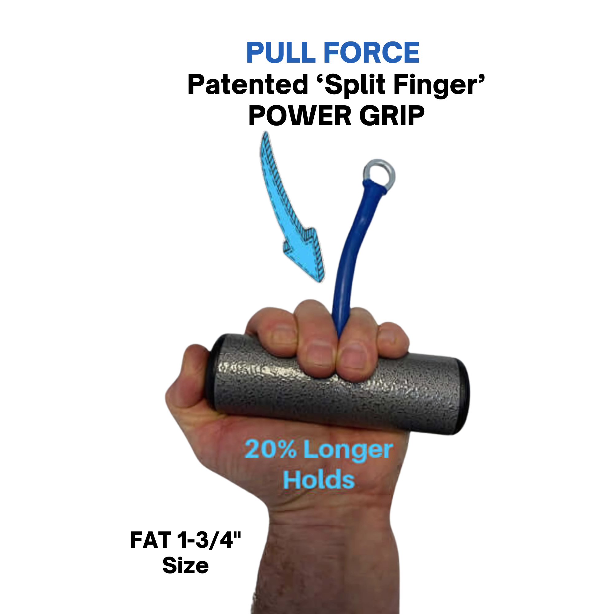 Enhance your workout grips with PULL FORCE 'MAINBEAM' Modular Cable Attachments for Gym — featuring textured cylinders that improve hold duration by 20%. Perfect for cable machine training.