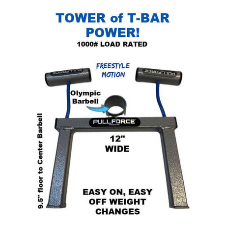 Introducing the PULL FORCE Olympic T Bar Row Handle 'PLUS' Stand, versatile metal fitness equipment for precision workouts. Its ergonomic design and detailed usage instructions enhance routines and grip strength. Ideal for cable suspension systems!.