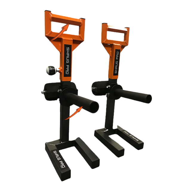 SHRUG PRO Freestanding Hex Bars Trap Bar Barbell Shrug Alternative - Without Rollers