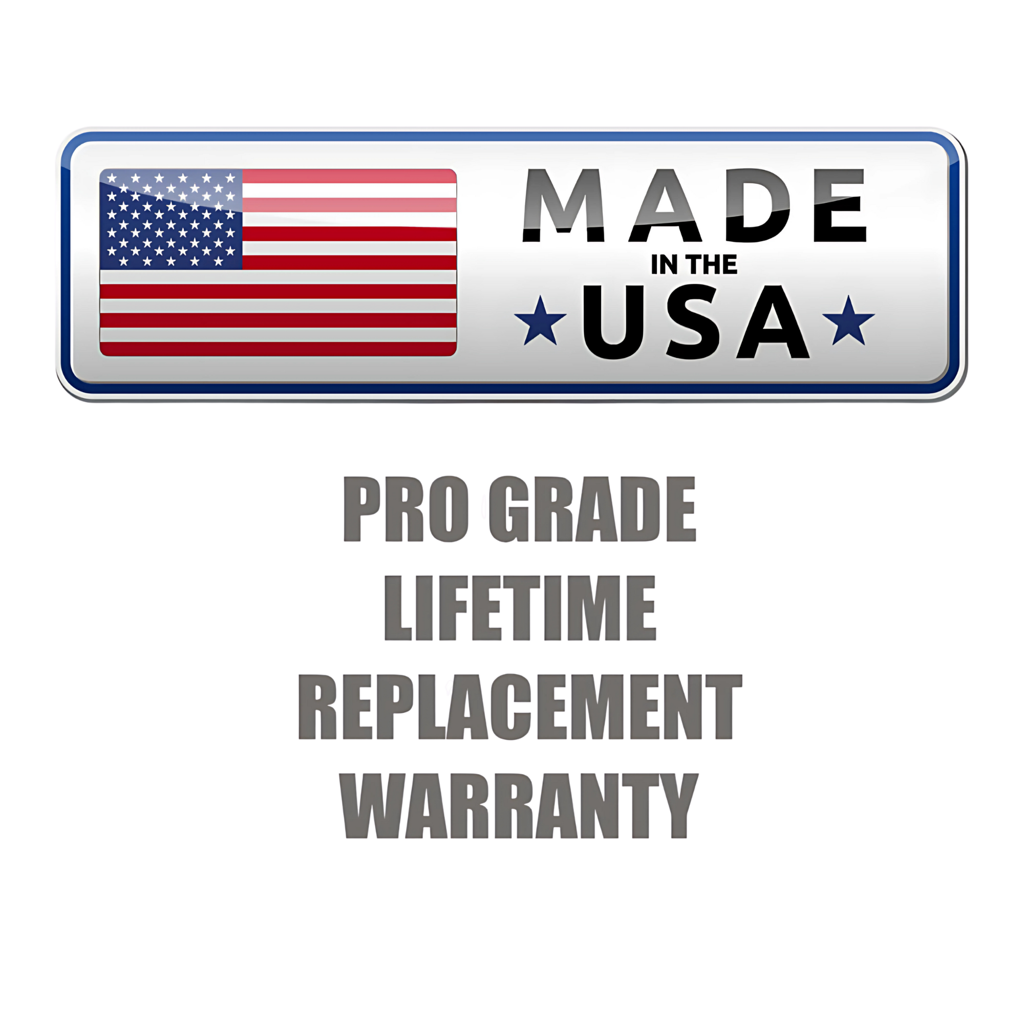 Showcasing a "Made in the USA" label and American flag, TRIBELLS 'Double Live' Cable Tricep Attachment Grip Domes feature a Pro Grade Lifetime Replacement Warranty—ideal for Triceps Press Downs or Extension Rope workouts.