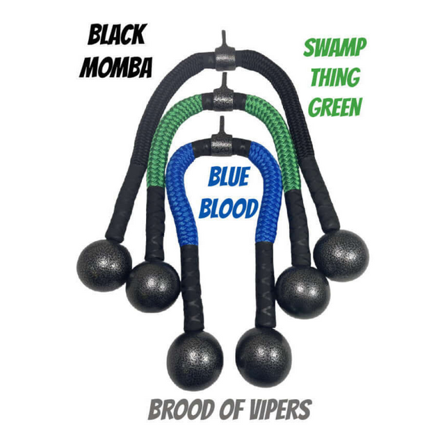 Three commercial-grade TRICEPS ROPE CABLE Extreme Performance Viper / Twisted Sisters are perfect for a triceps workout, leaving you feeling like part of the Brood of Vipers.