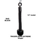 The black 12" TRICEPS ROPE EXTREME 'Singles' triceps rope features a cushioned grip for added comfort during exercise, and is adorned with "BAD BLACK.