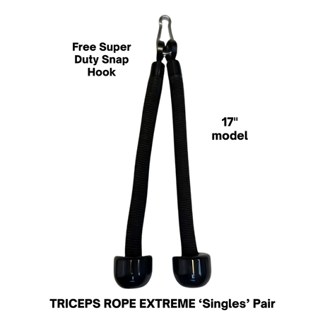 TRICEPS ROPE EXTREME 'Singles' Triceps Cable Workouts ropes