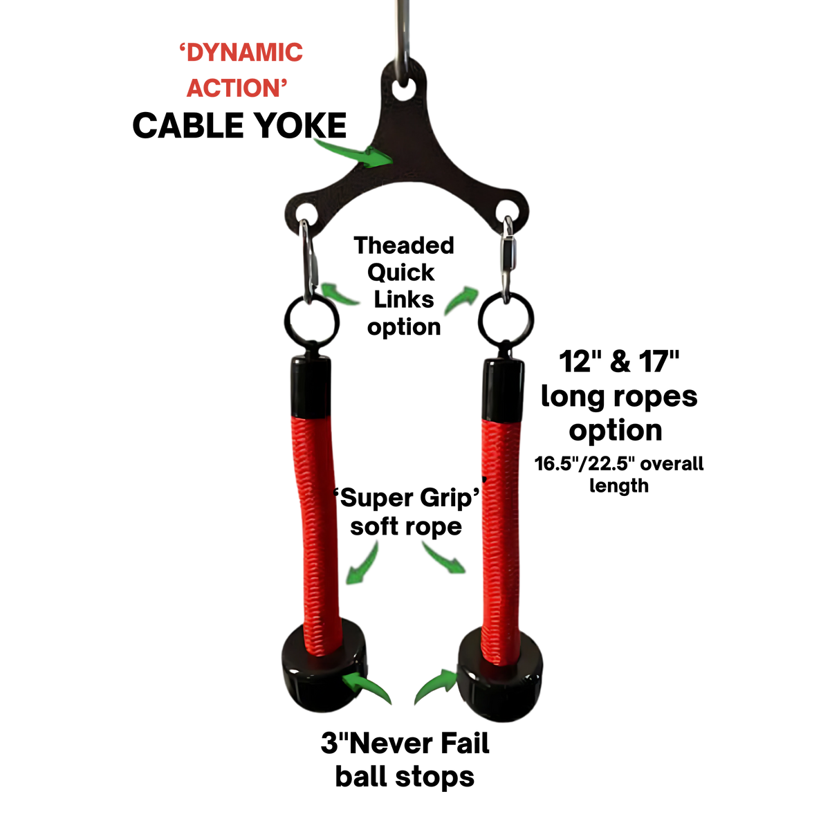 Action Rope TRD Tricep Rope Dynamic Action Workouts for Triceps, Lats & Shoulders ...