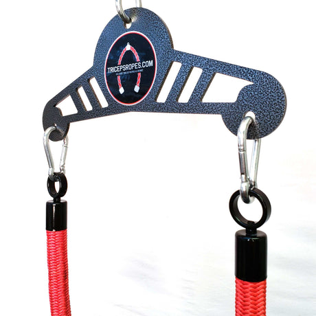 Convertible Tricep rope double extreme with quick release Snap Hooks for single triceps isolation extensions!