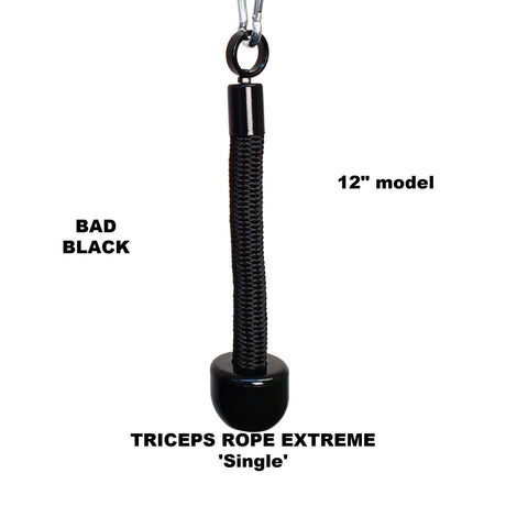 Bad Balck 12" Single Tricep Rope Extreme