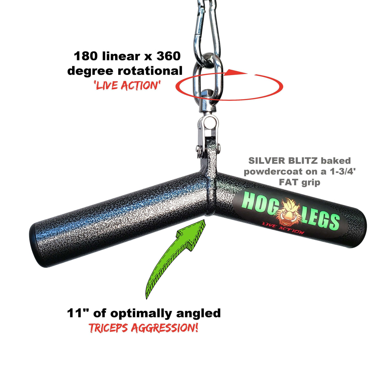 HOG LEGS Piglet one sweet tricep cable bar!