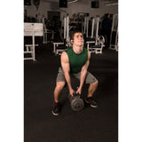 EZ SQUAT Dumbbell perfect form is EZ! Head up, chest out, low back arched! Squat and Grow!