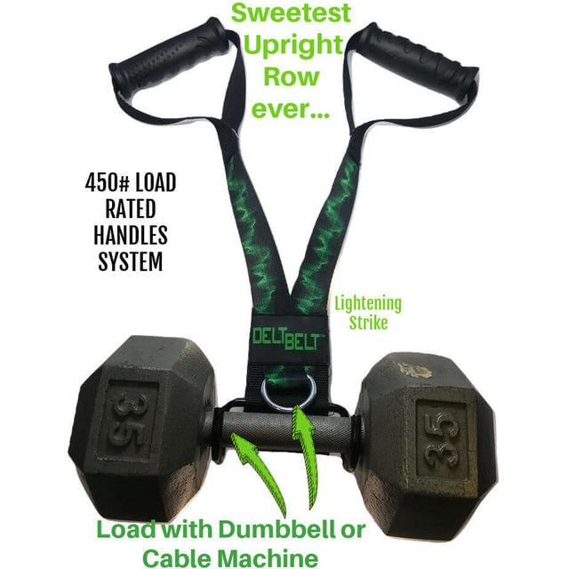 DELT BELT Dumbbell Upright Row alternative is easy on shoulder joints! 