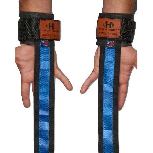 HAULIN HOOKS Strap 1000 Rule for Heavy Powerlifting! Non-Constrictor Wrist Plush Wrist comfort!