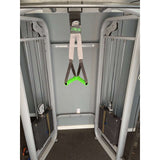 DELT BELT hung from Dual Pulley Cable Machine and ready for Dynamic Pull Ups