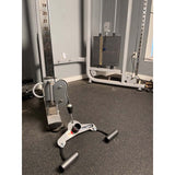 PULL FORCE 'Combo' attached to Dual Pulley Machine for Low Lat Rows