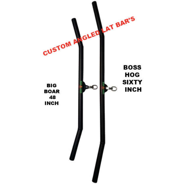 60" HOG LEGS Boss Hog angled Lat Bar