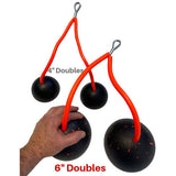 TRIBELLS 4" & 6" Double Cable Tricep Workouts Gripping Domes