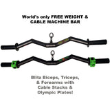 HOG LEGS Super Subprimal FAT Gym Cable machine and Olympic EZ Curl Bar