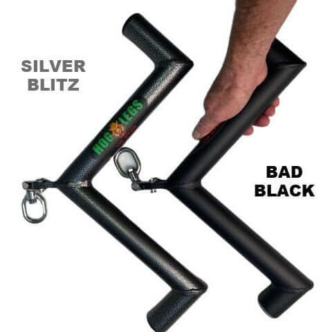 HOG LEGS Pork Chop Tricep V Bar in Bad Black or Silver Blitz