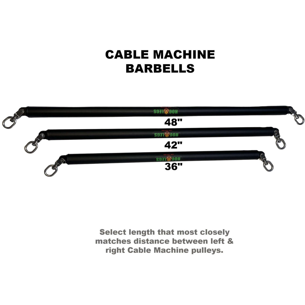 Cable Bar Set HOG LEGS Dual Cable Bar Cable Attachments for Gym – Lpgmuscle